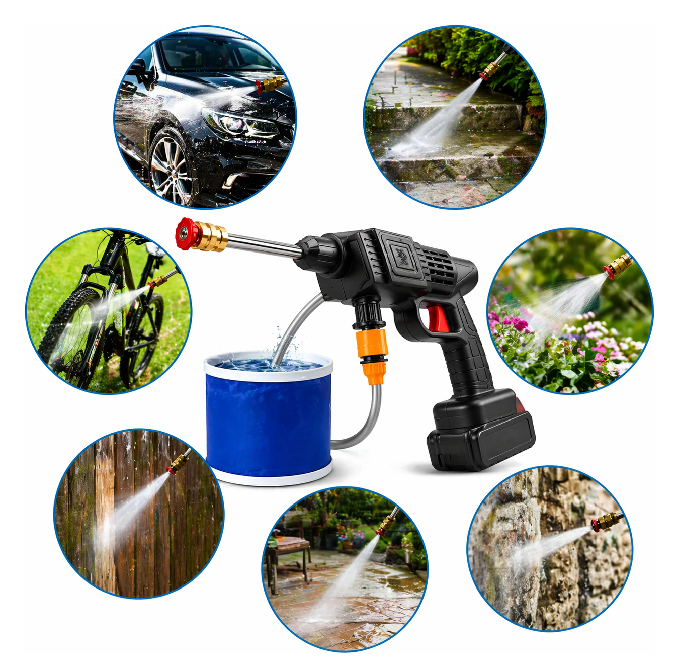 Baxila Accu Hogedrukreiniger 48V – Draadloos 30 Bar – 2 x accu met oplader