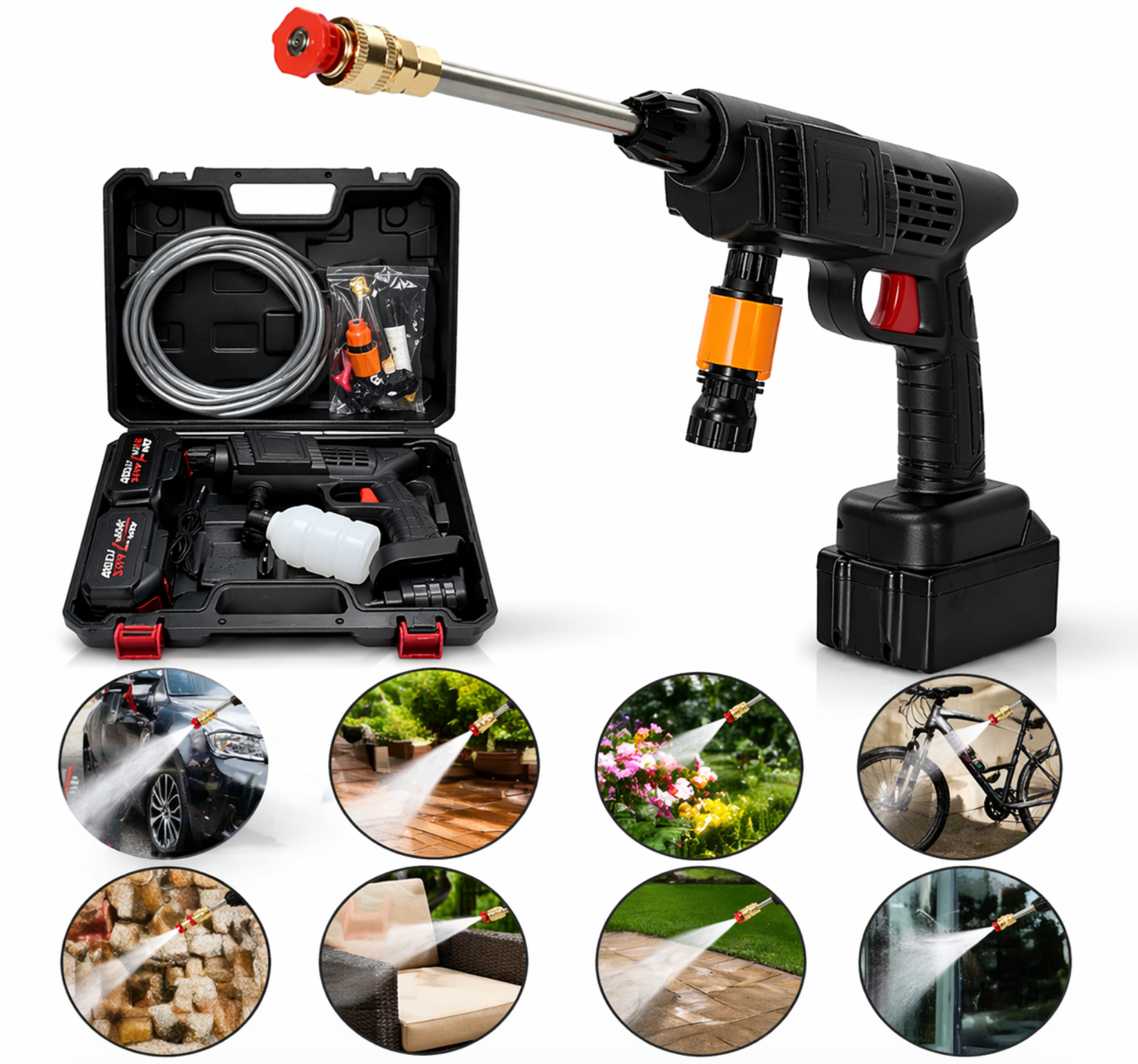 Baxila Accu Hogedrukreiniger 48V – Draadloos 30 Bar – 2 x accu met oplader