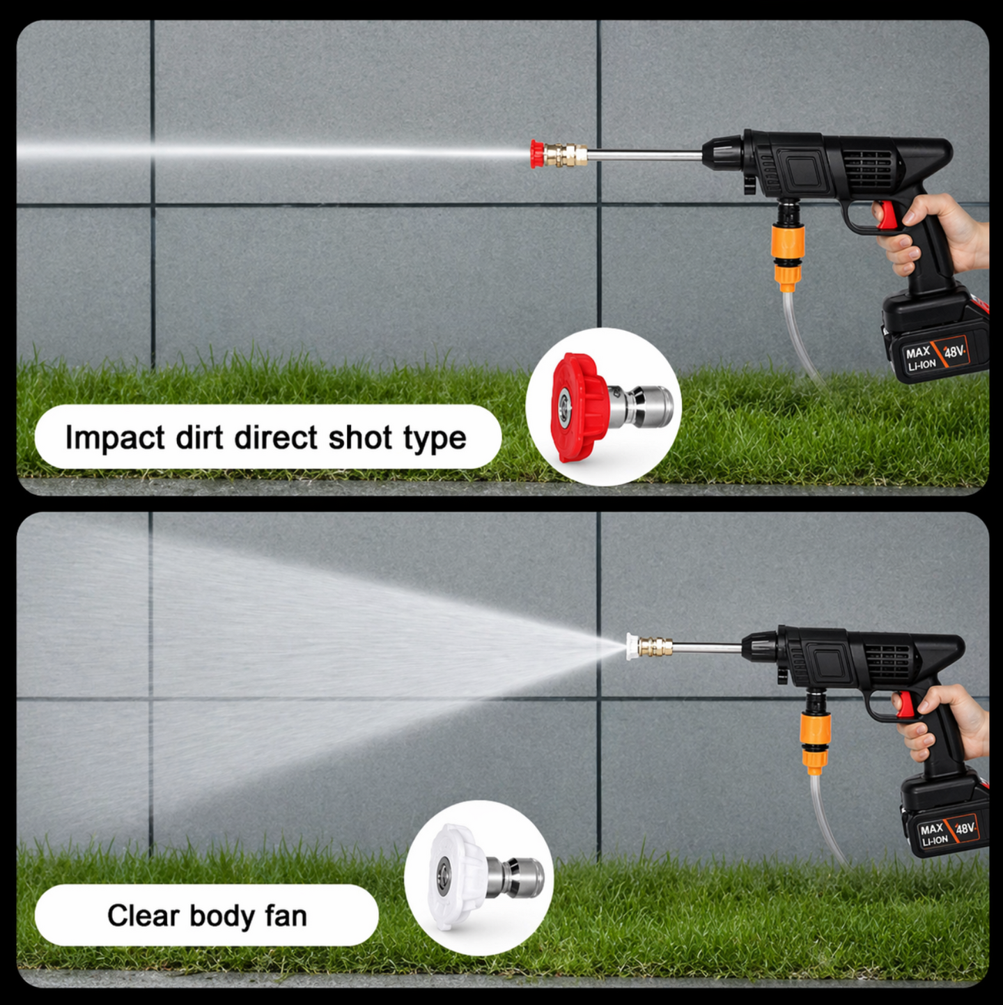 Baxila Accu Hogedrukreiniger 48V – Draadloos 30 Bar – 2 x accu met oplader